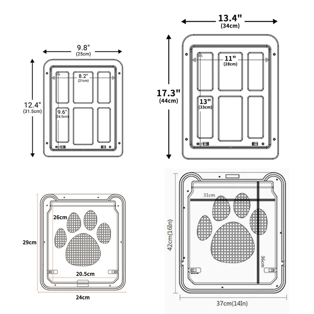 

Large Exterior Any Flap With Gate Magnet Animals Pet Interior Door Cat Patio For Screen Window Doors Dog Lockable Net