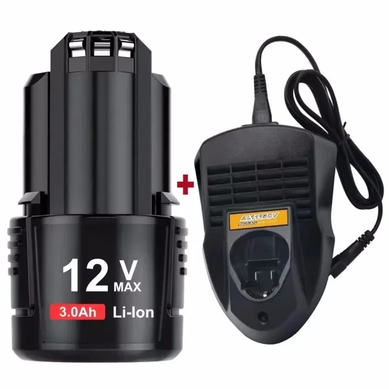 For Bosch Lithium-Ion Rechargeable Battery, 12V/10.8V charger 3000mAh BAT411.BAT 411A.BAT412.BAT412A.BAT413.