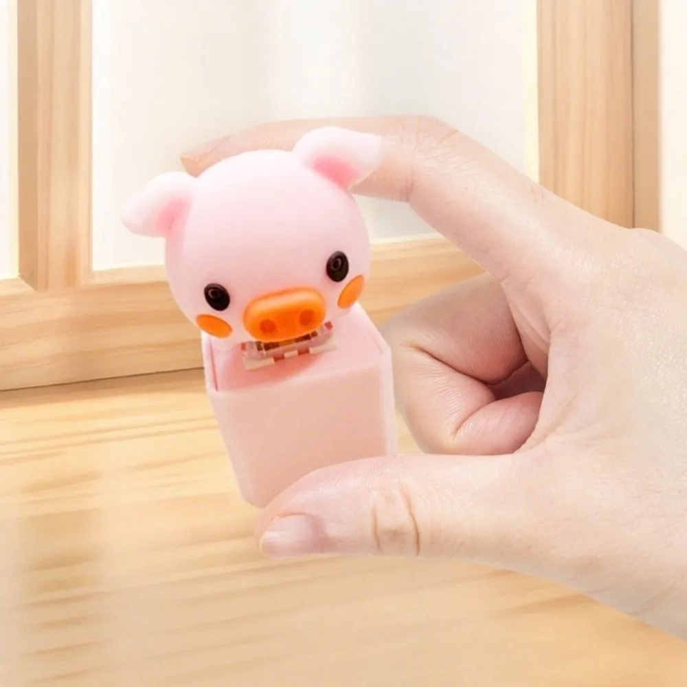 Rechargeable Clicker Fidget Keychain Croaking Frog with Sound Clicking Pressure Relief Animal Cute Button Press Click Keyring