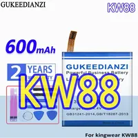 High Capacity GUKEEDIANZI Battery 600mAh For kingwear SmartWatch KW88 Pro Bateria