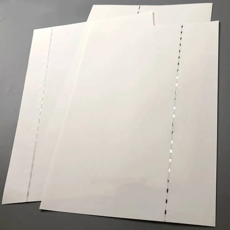 Professional 110g Blank Security Thread Anti-counterfeiting Paper Silver Thread Blank Printing Paper Contracts Certificate Paper