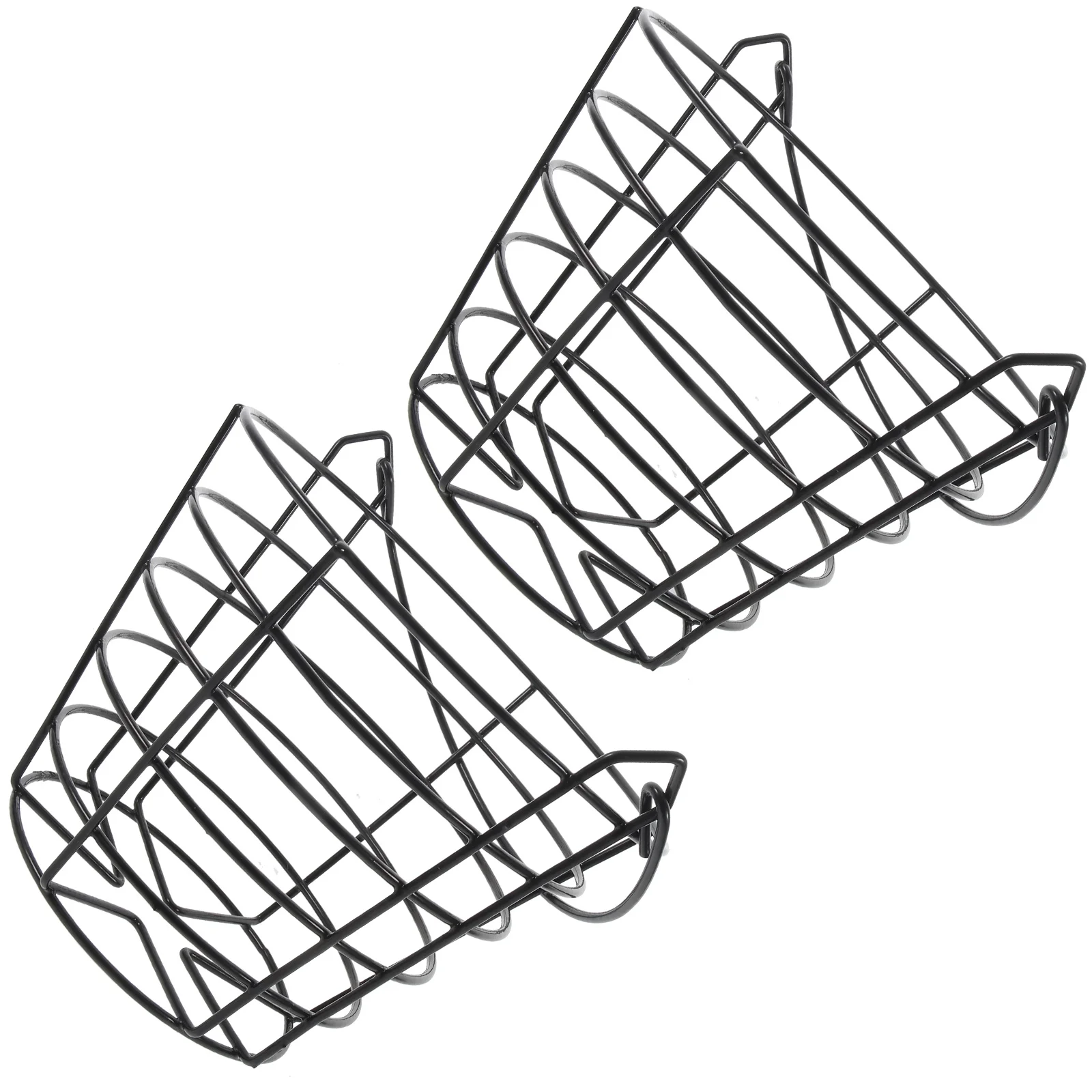 

2pcs Golf Basket Storage Baskets Large Capacity Metal Iron Outdoor Sports Metal Basket Golfing Accessories Container