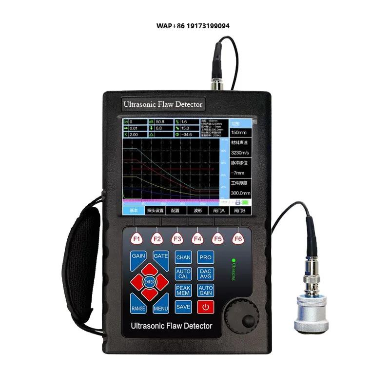 JTA-910 AO SHI INSTRUMENT Portable Digital Ultrasonic Flaw Detector 7.4-inch LCD Display 0~10000mm Range 0.42MHz 26dB Metal Weld