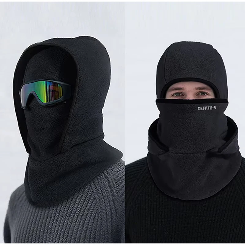 

Зимняя уличная цельная шапка унисекс, теплая мягкая шапка для езды на велосипеде, катания на лыжах, шапка для холодной погоды, модная высококачественная ветрозащитная маска для лица