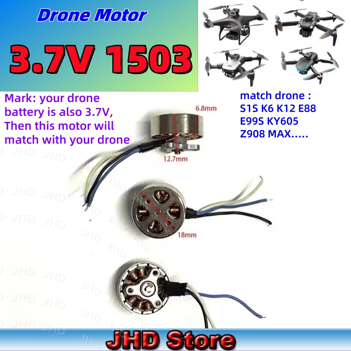 Drone Rc S1S Max - JHD 3.7V Z908 MAX S2S S1S