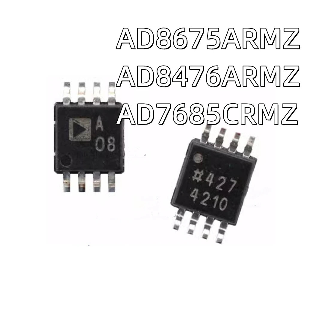 2Pcs/lot AD8675ARMZ A08 AD8675 AD8476ARMZ Y46 AD8476 AD7685CRMZ C4J AD7685 MSOP10 MSOP-8