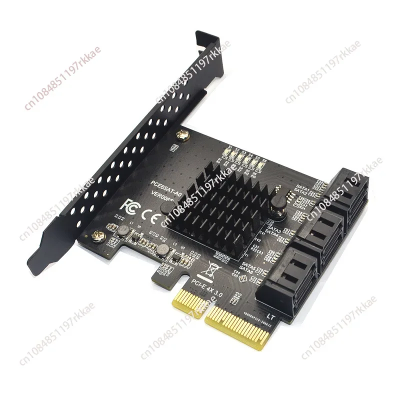 SATA PCI e Adapter 6 Ports SATA 3.0 to PCI Express x4 Expansion Card SATA3.0 PCIe PCI-e SATA Controller for HDD ASMedia ASM1166