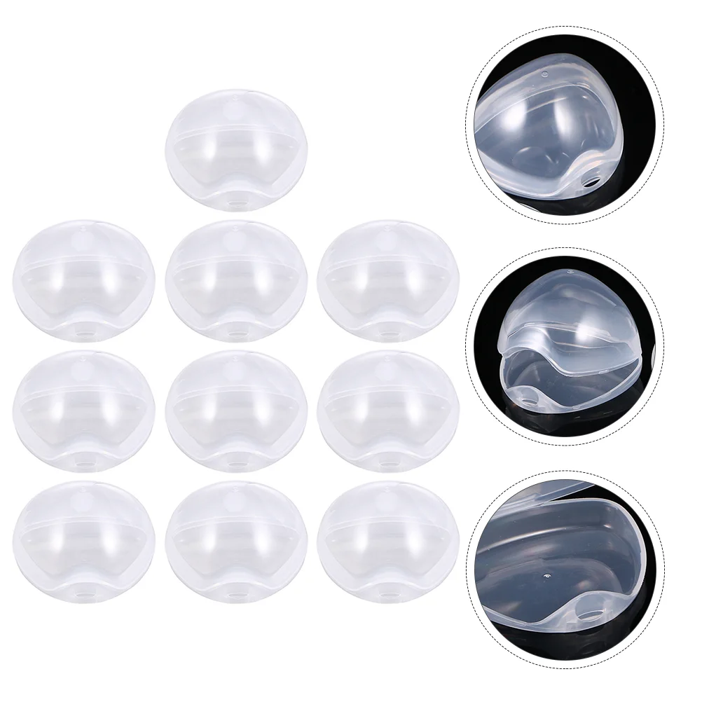 

10 Pcs Pacifier Box Baby Teething Container Case Newborn Cover Infant Holder Transparent Pp Toy