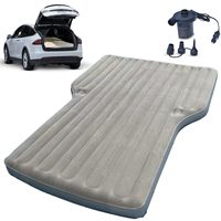 SUV Inflatable Air Mattress Camping Bed Rear Seat Air Cushion Travel Bed with Electric Air Pump Folding Car Trunk Camp Sleep Bed