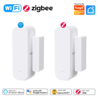 Tuya WiFi Zigbee Door Window Sensor Smart Home Magnetic Open Close Detectors Smart Life APP Control Supports Alexa Google Home