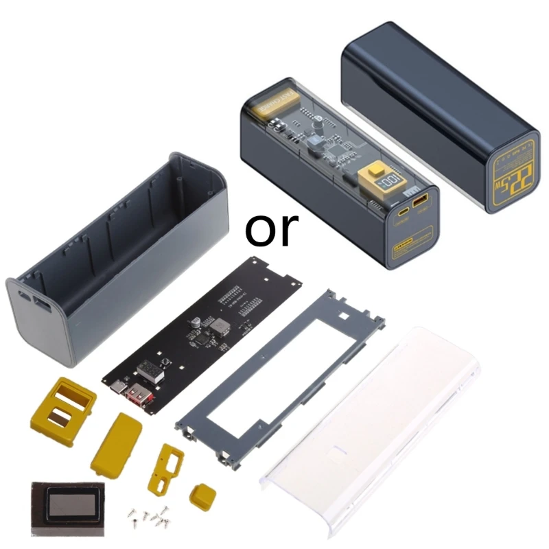 21700 Battery Case DIY Box Fast Charging Case for 8PCS 21700