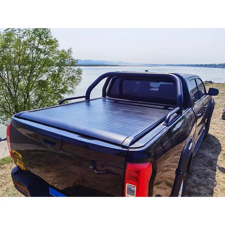 waterproof rolling shutter cover retractable truck bed cover top quality aluminum roller lid shutter trunk bed for  ford f250