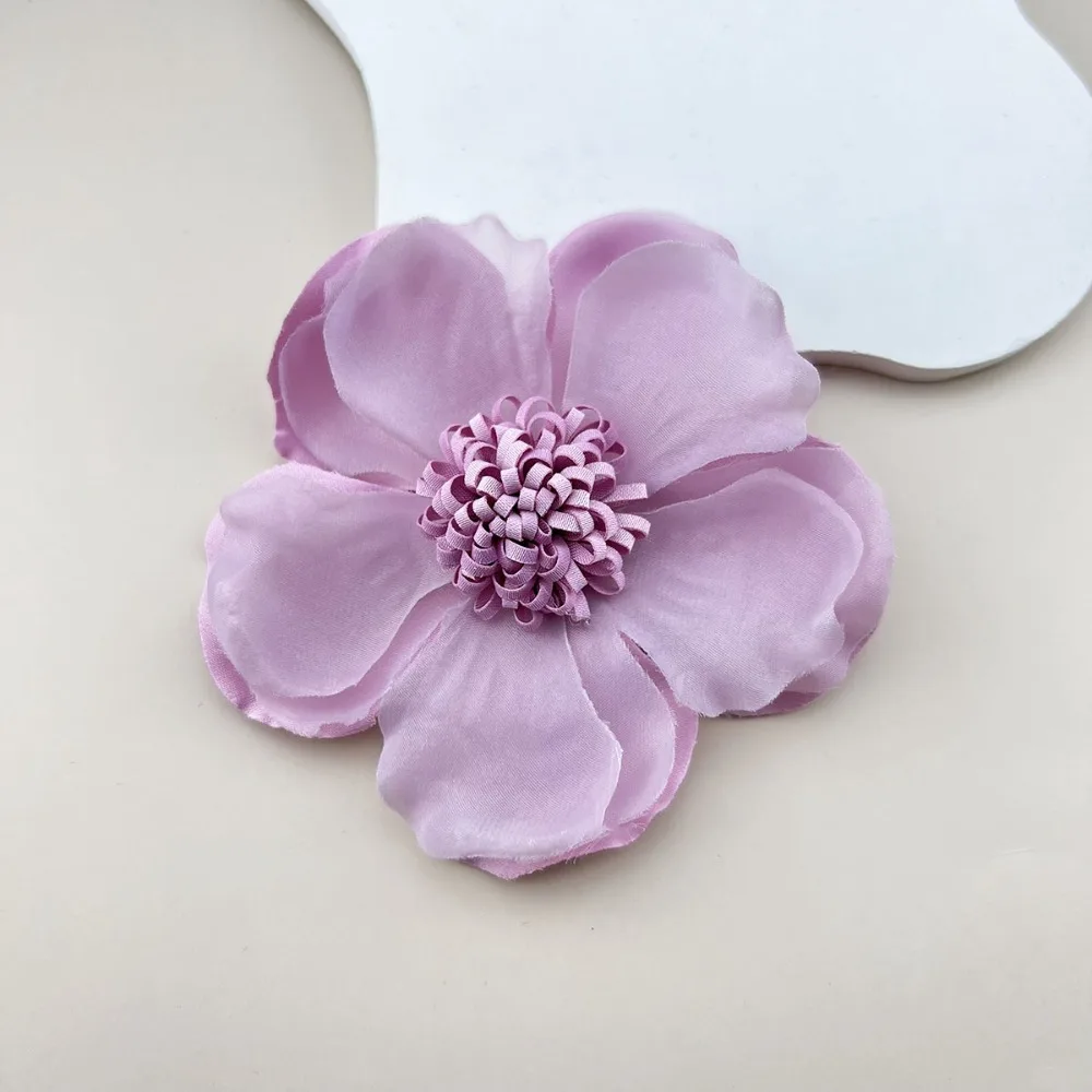 2024 Fabric Art Artificial Lace Brooch Camellia Sinensis Colorful Camellia Flower Brooch Flower Brooch Woman