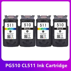 Compatible con Canon PG510 CL511 PG 510XL CL 511XL PG-510 cartucho de tinta para PIXMA IP2700 MP230 MP240 MP250 MP260 MP270 MP280