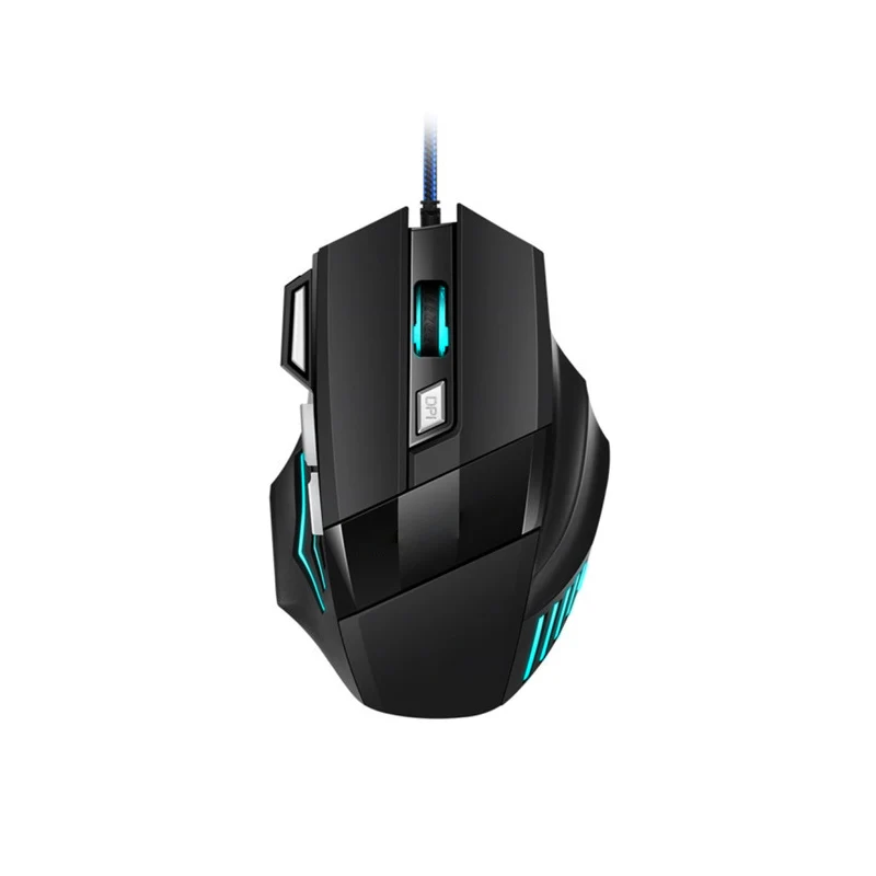 New Hyperspeed USB Gaming Mouse RGB Backlit Ergonomic Game Mice 7D Esports Wired Mouse For Laptop PC Gamer
