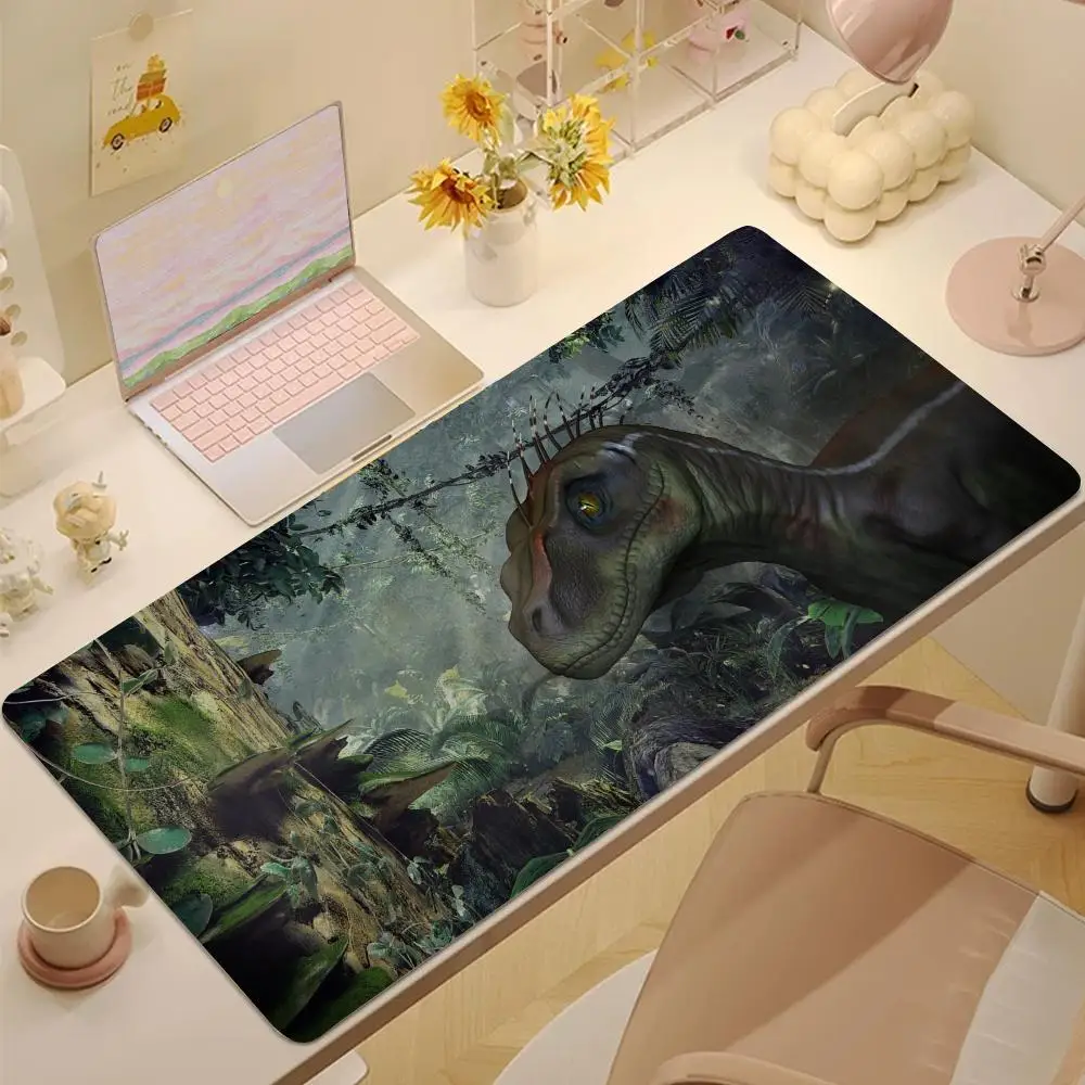 

jungle dinosaur Mouse Pad Tablet mouse Pad Laptop xl desktop mouse pad, cute HD Rainbow Gaming keyboard pad, csgo Player, 90x40