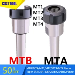 Cône conique MTB/MTA/MT1/MT2/MT3/MT4, ER11/ER16/ER20/ER25/ER32/ER40, porte-mandrin à pince, porte-outil CNC