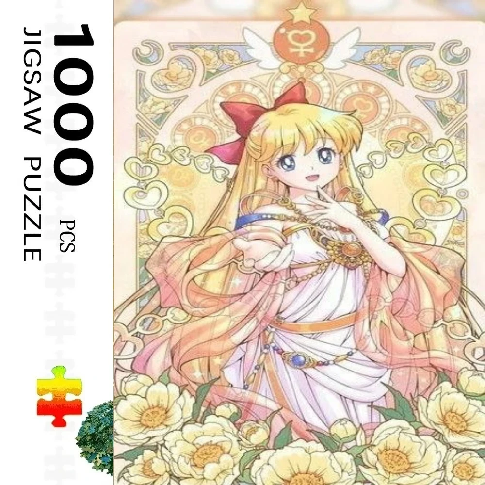 

1000 элементов пазла «Сейлор Мун» для девочек, домашний декор, головоломки для взрослых, семейные развлечения, напольные пазлы, развивающие игрушки для детей