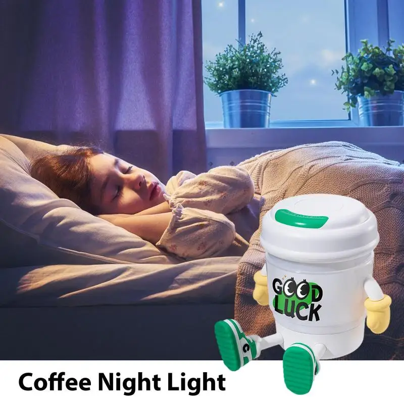 

Night Light For Kids Coffee Cup Dimmable LED Nursery Lamp USB Rechargeable Night Lamp For Breastfeeding Room