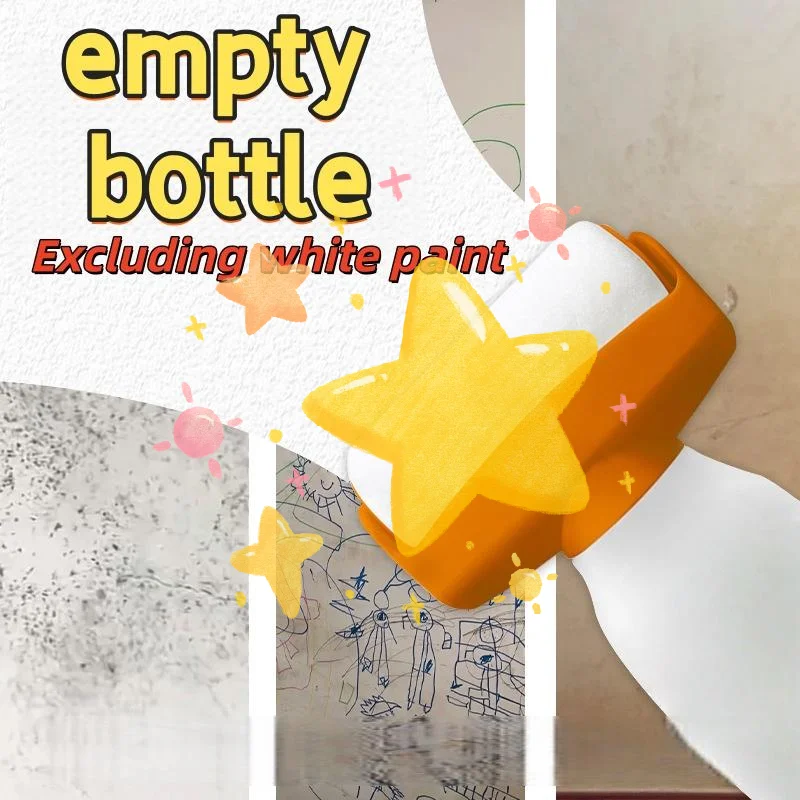 

1Pcs Wall Repair And Touch-Up Tool Reusable 350ml Paint Roller Brush Water Based Latex Paint Plastic Bottle DIY Accessories