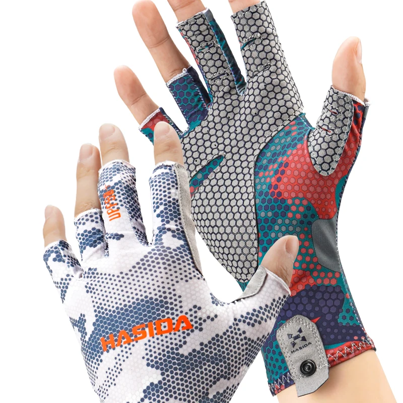 HISTAR Antislippery Silicone Silk Fabric Drying Quickly Abrasion Resistance Multi-Functional Fishing Glove