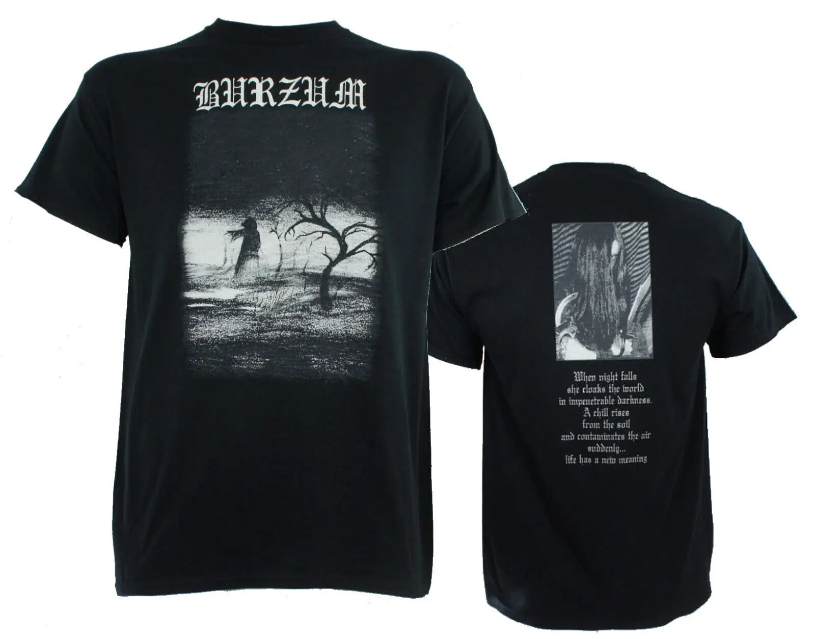 First Album cd cvr WHEN THE NIGHT FALLS Official SHIRT MED New hvis filosofem