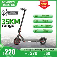 AOVOPRO M365PRO Adult Electric Scooter 36V 10.5Ah Large Capacity Battery 350W Long Range 35KM with APP Foldable Electric Scooter