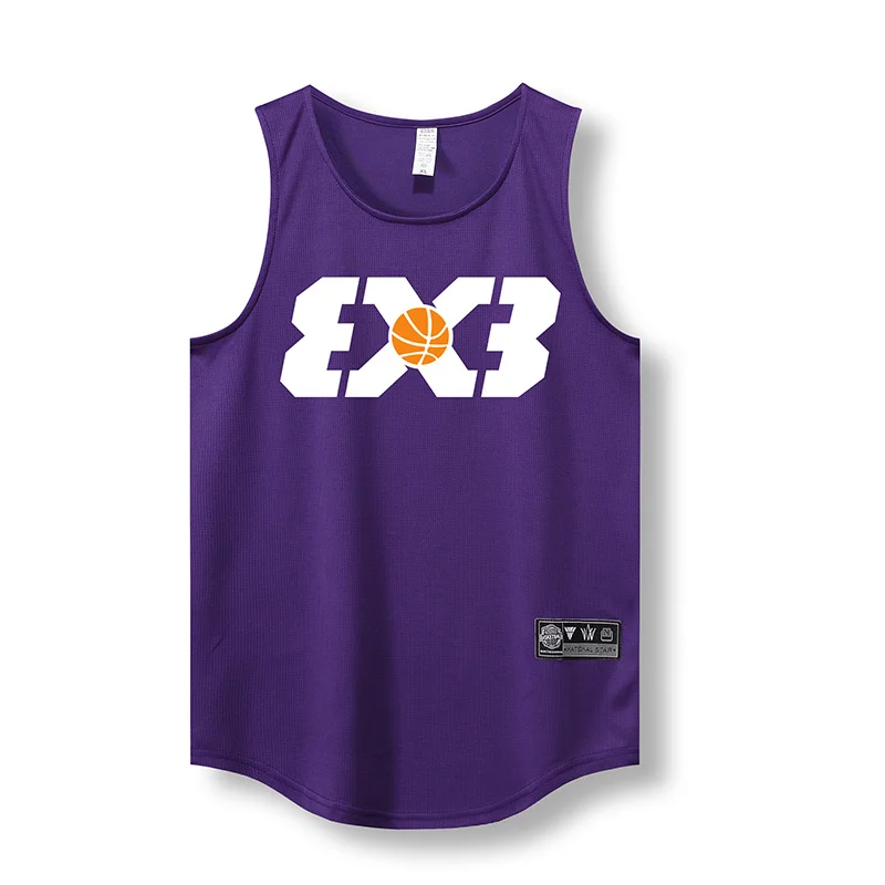 2024 Basketball Loose Men Running Vest Outdoor Street Gym Sleeveless Letter Print Shirt Quick Dry Fitness Bodybuilding Tank Tops