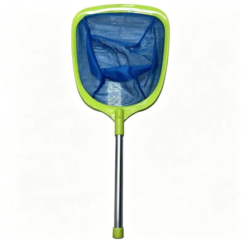 HOES-For Pool Skimmer Netting With Pole Handle, Deep Ultra Fine Mesh Handheld Hot Tub Skimmer Net For Pool Cleaning