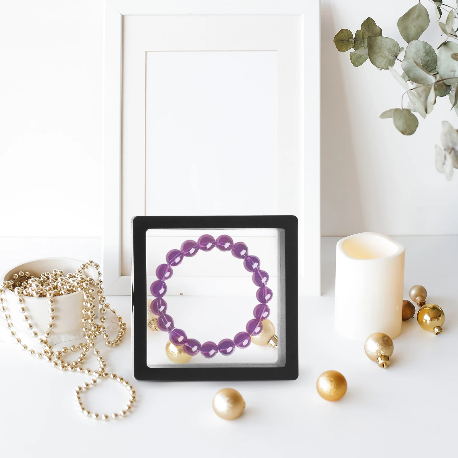 

5pcs Wearable Nail Storage Box Transparent Pe Abs Material For Rings Bracelets Jewelry Display Clamshell Container False Nail