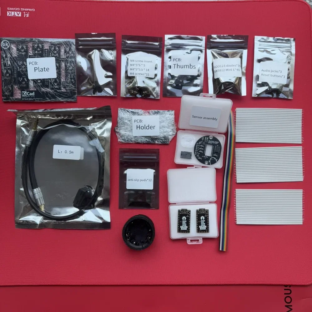 Charybdis Split-Tastatur, PCB-Material, kundenspezifisches Charybdis Mini/Nano, kabelgebundene/kabellose Tastatur, Plattenhülle, Spielzubehör, nicht vorgefertigt