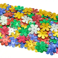 100-500Pcs Mixed Colour Sequins 24-32MM Snowflake Hexagon Flower Paillettes Sewing Wedding Women Garments Craft DIY Accessories