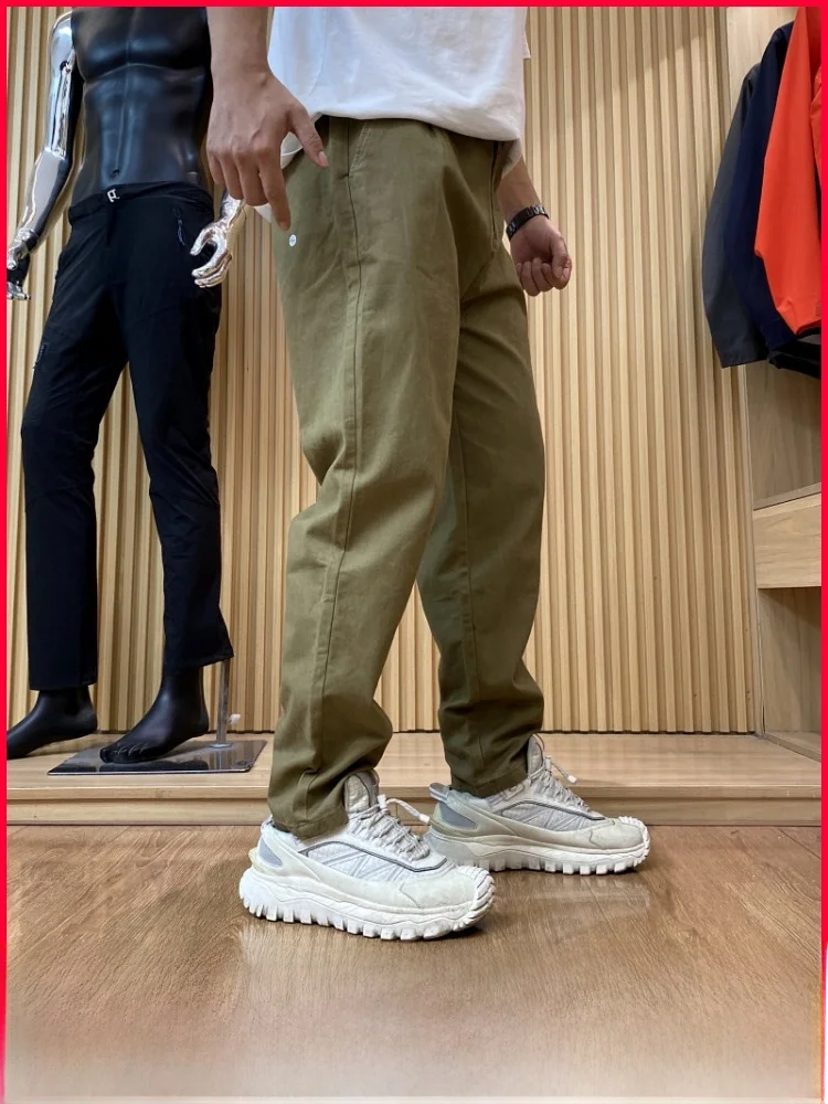 

Waed Pure Color Cotton Straight Leg Men's Casual Pants Autumn Winter New Arrival Simple Design Comfortable Breathable Loose...