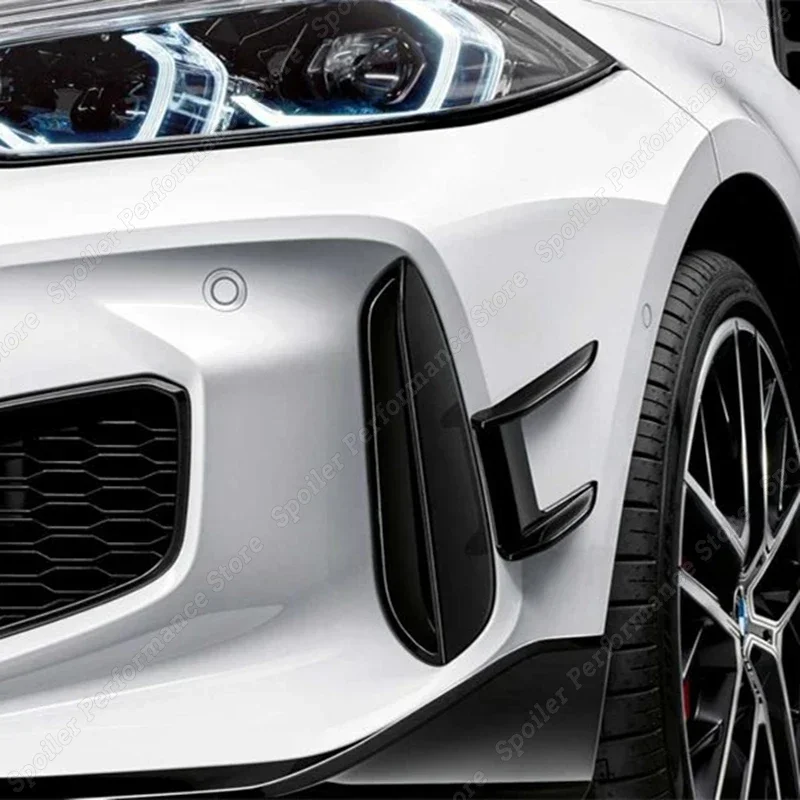 MP Style Car Front Blade Trim Light Eyebrow Wind Knife Bumper Cover Sticker For BMW F40 118i 128ti Fog Lamp Decoration 2019-2022