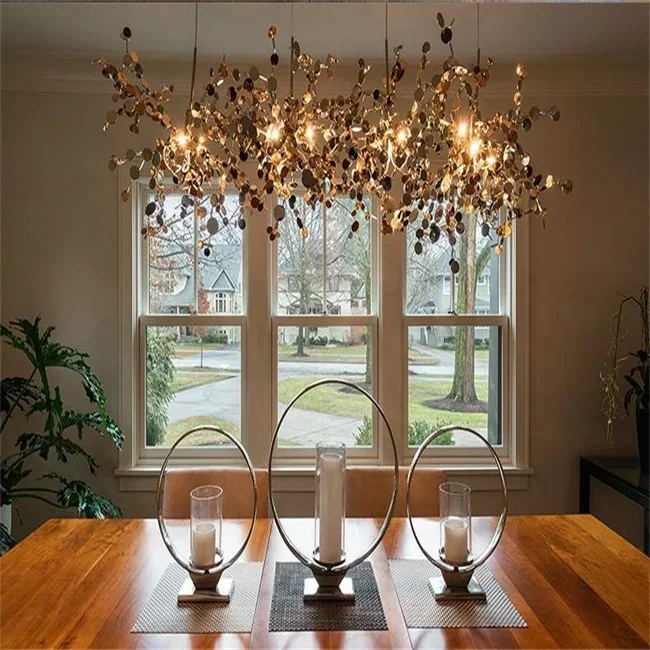 Modern Luxury Gold Indoor LED Design Art Pendant Light