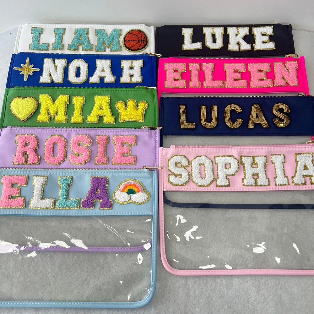 

14 Color Summer Clear Pvc Cosmetic Bag Transparent Waterproof Nylon Zipper Pouch Travel Clear Pouch Dupe, Bridal Gift For Her