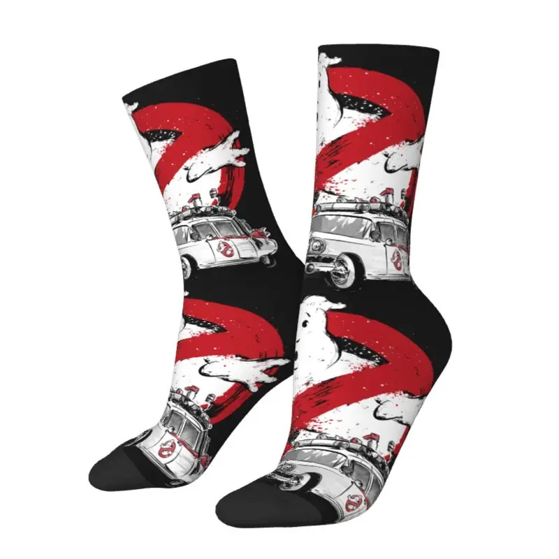 Ghostbusters Mens Crew Socks Unisex Cute 3D Printed Supernatural Ghost Movie Dress Socks