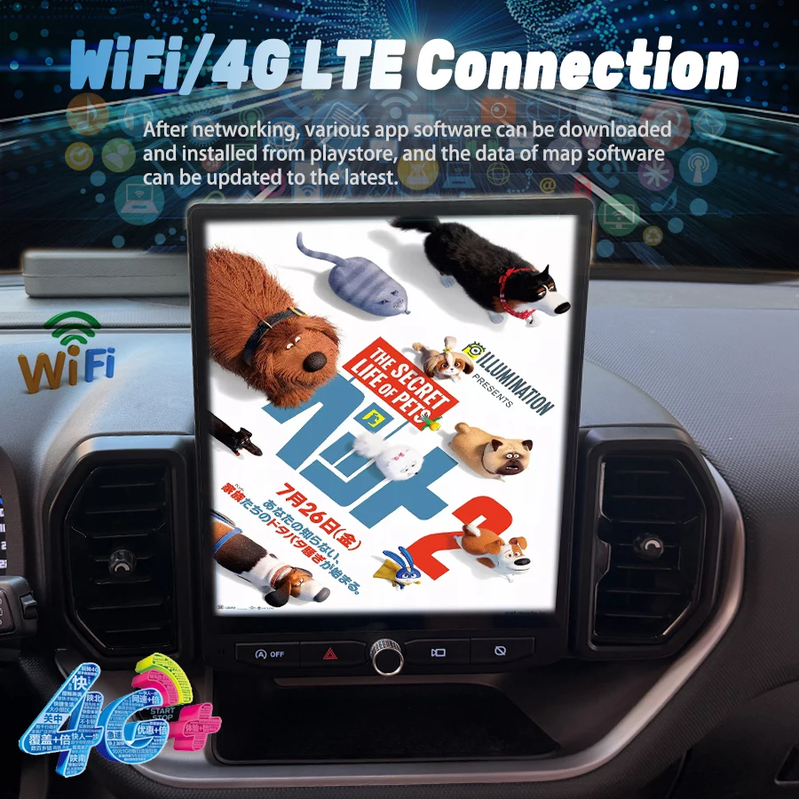 12 ''نظام مزدوج أندرويد لفورد برونكو سبورت 2021 2022 2023 2024 2025 سيارة مشغل وسائط متعددة الملاحة راديو تلقائي Carplay GPS #6