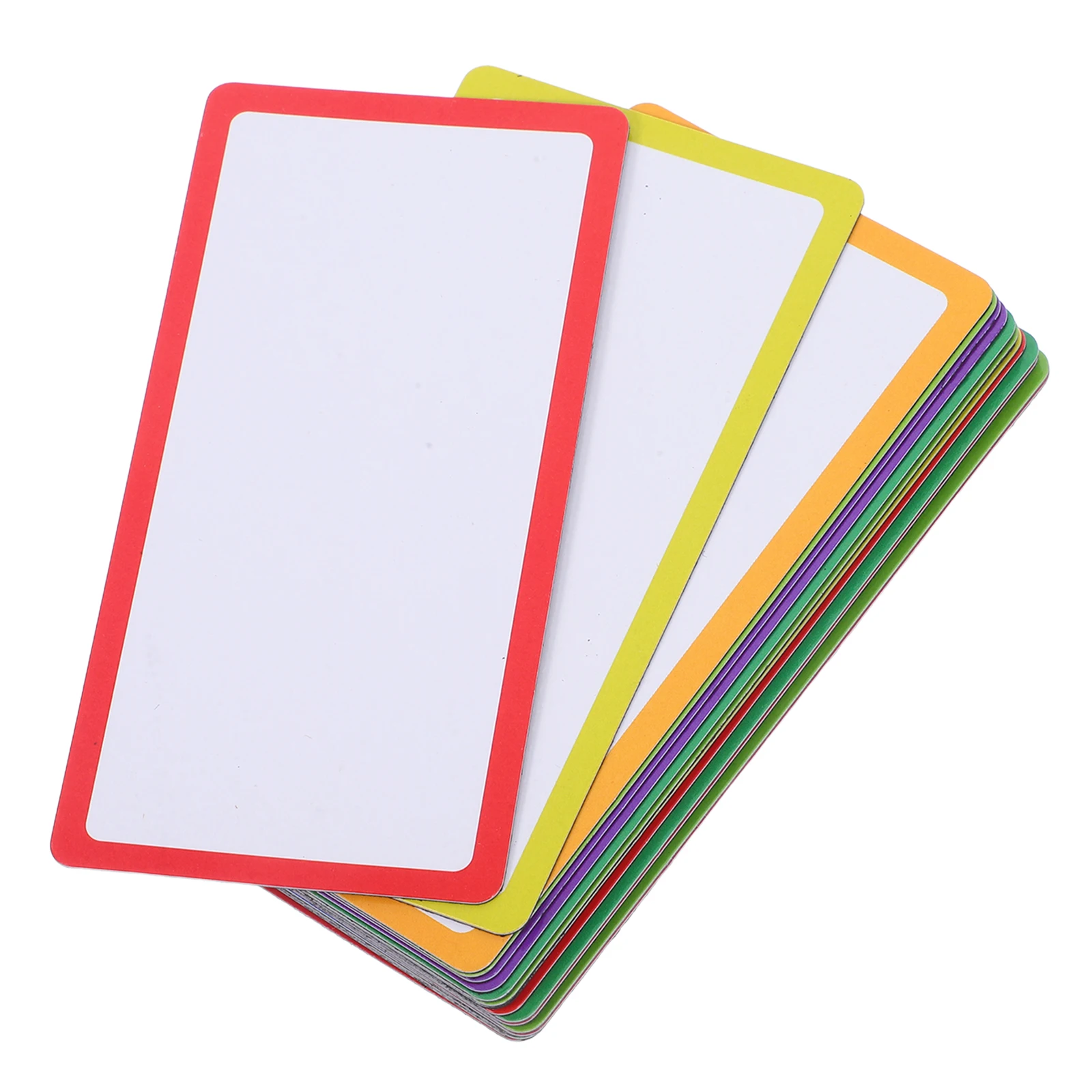 

27pcs Magnetic Dry Erase Labels Reusable Blank Waterproof Colored Border Tags For Classroom Home Office Garage Refrigerator