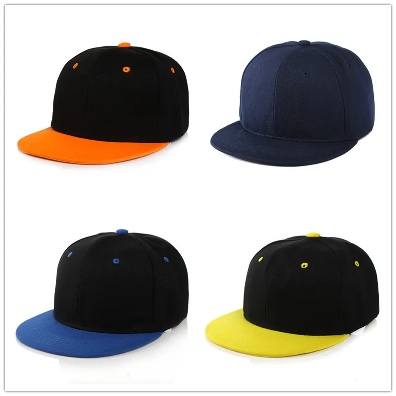 DIY Print Custom Logo Flat Brim Baseball Cap Women Men Spring Summer Travel Sun Hat Hip Hop Casual Sun Hats Snapback Casquette