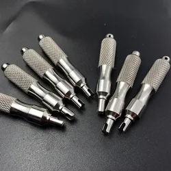 Universal Tire Repair Screwdriver Antirust Stainless Steel Tire Valve Wrench with Key Ring Tire Repair Tools For Car Motorcycle