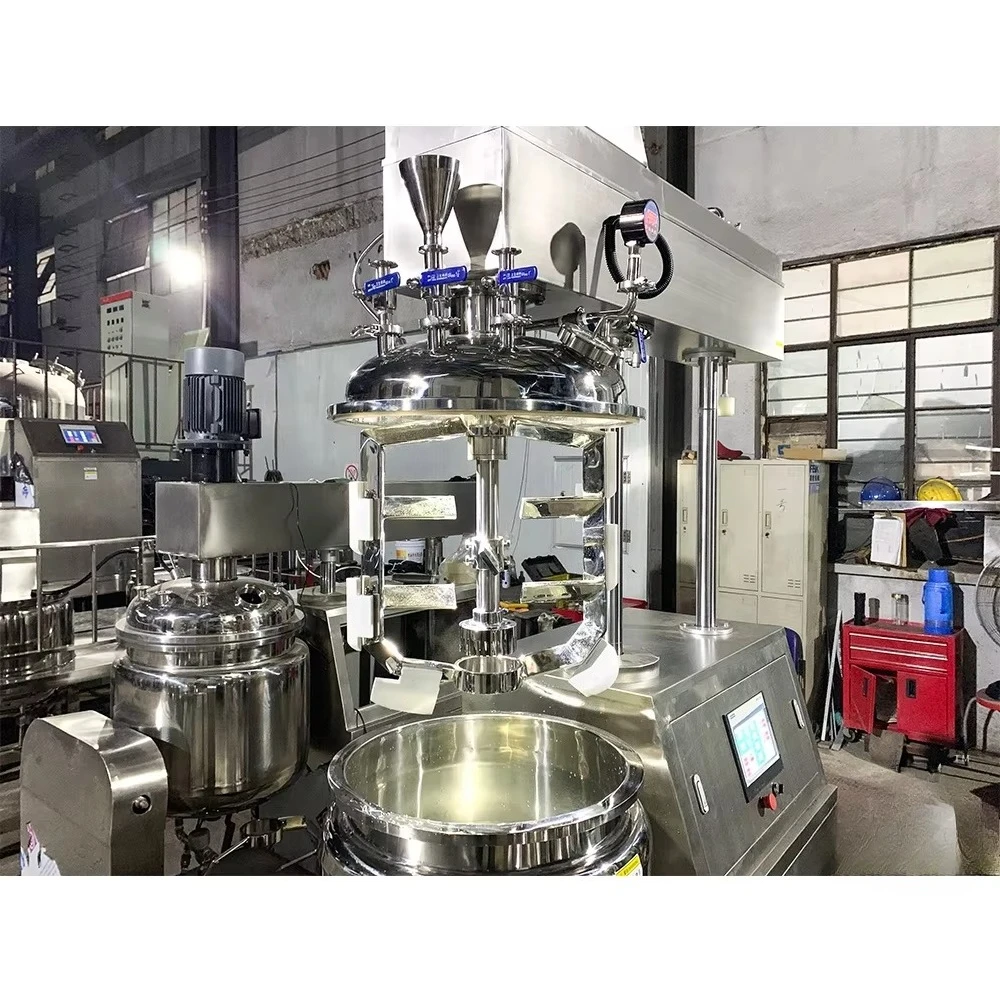 Ointment Vacuum Emulsifying Mixer Body Lotion Mixing Cosmetic Cream Toothpaste Making Machine