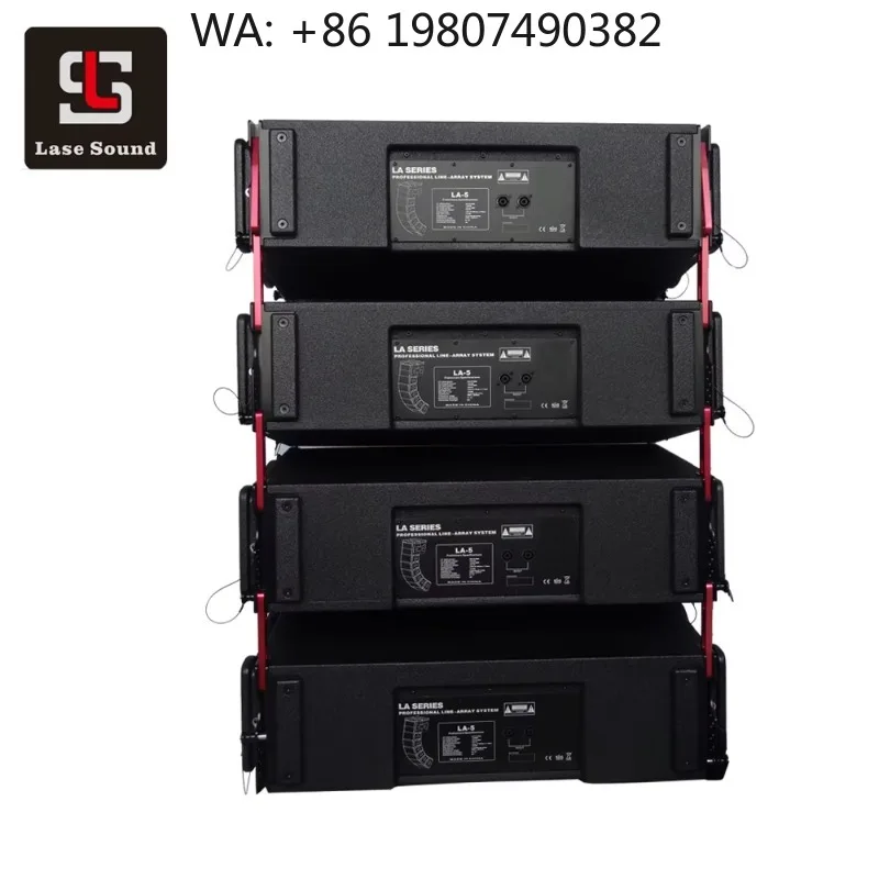 Double 10 Inch Powered Line Array Speaker Box Professional Live Audio System
