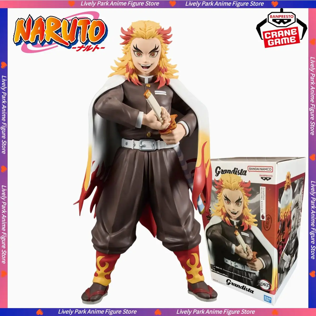 

В наличии BANDAI оригинальный Demon Slayer Grandista RENGOKU KYOJURO ПВХ экшн аниме игрушка фигурка детская модель куклы коллекционный подарок