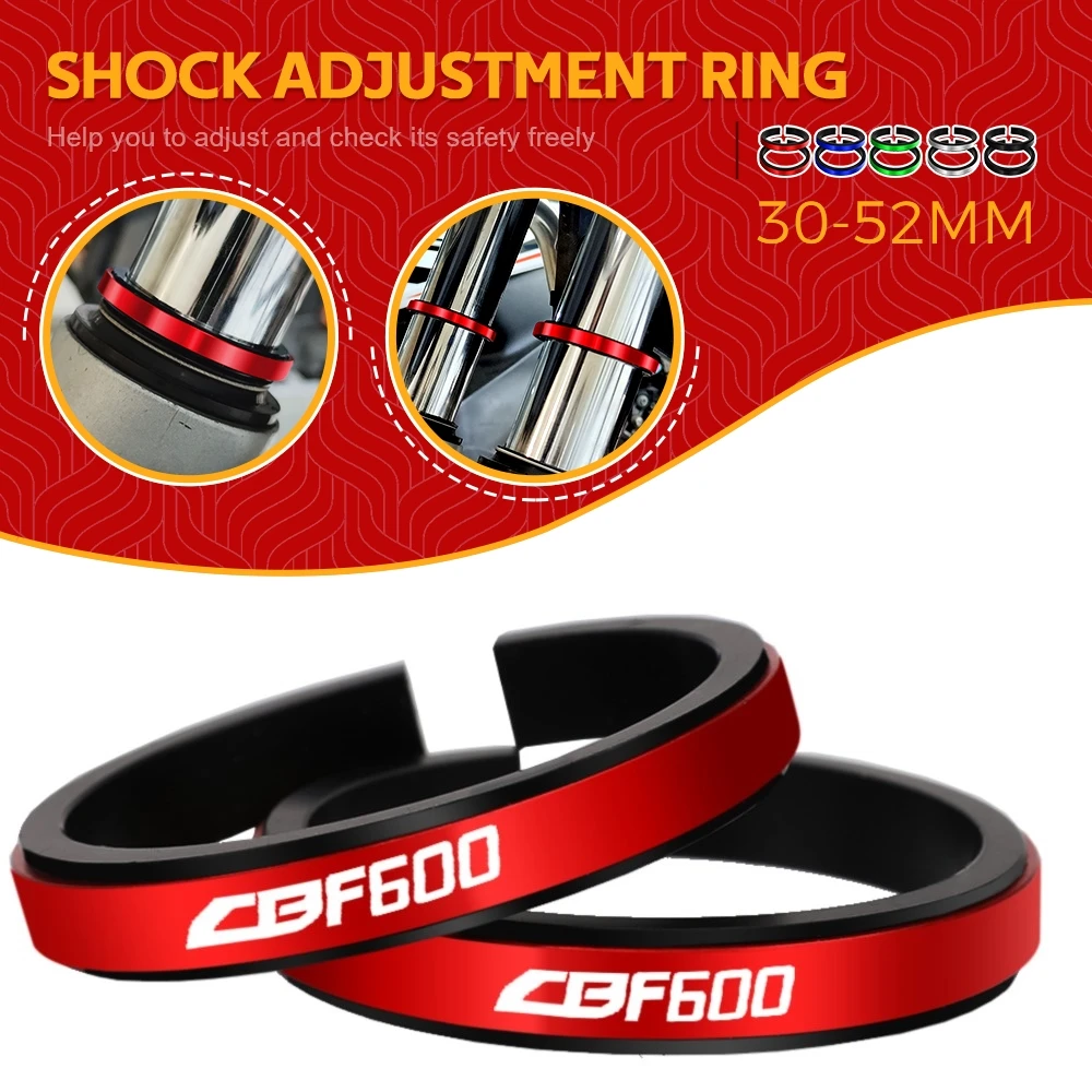

FOR HONDA CBF600 CBF 600 /SA 2006-2012 Motorcycle Adjustment Shock Absorber Auxiliary Rubber Ring CNC Accessories Fit 30MM-52MM