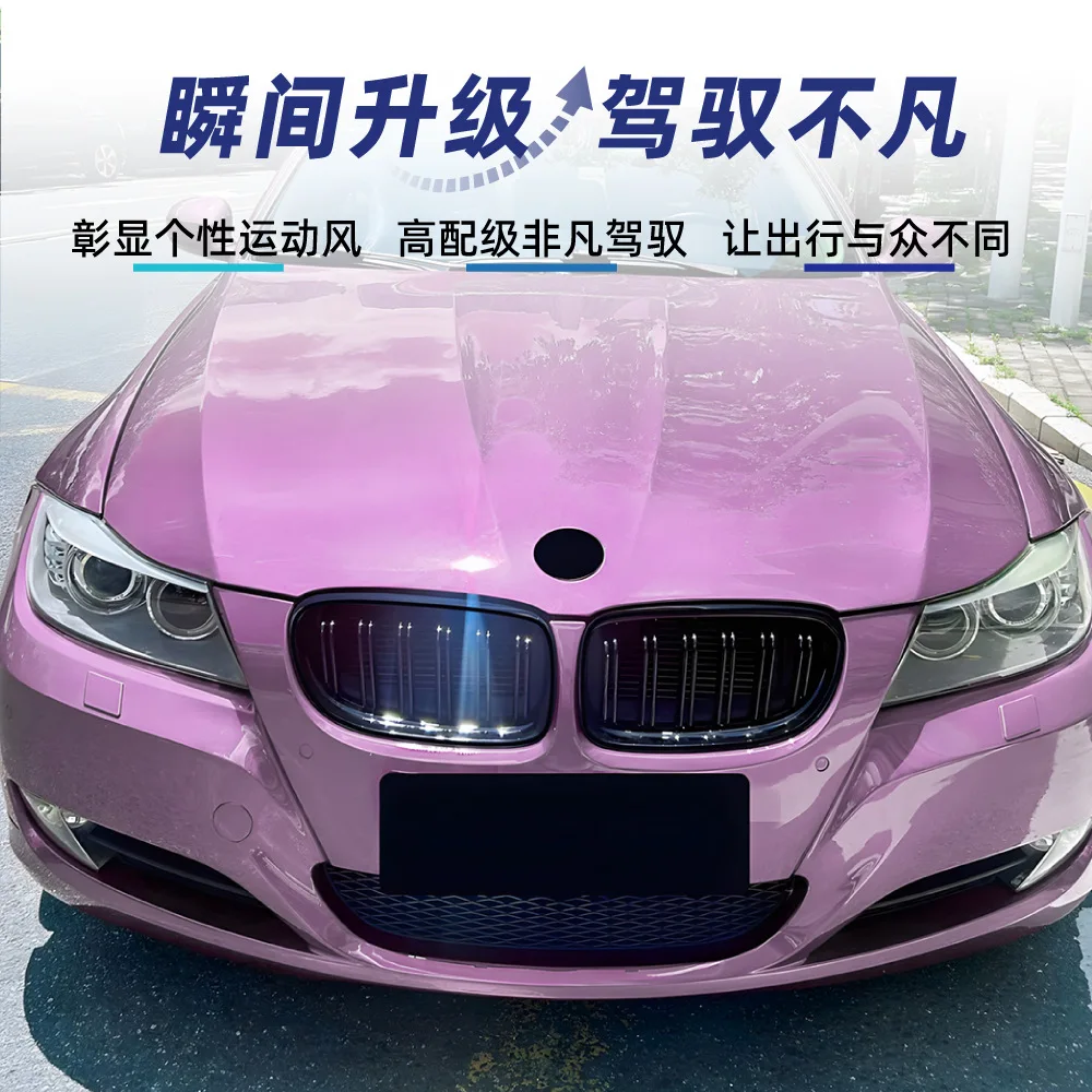For BMW 3 Series E90 E91 LCI 2009-2012 Double Slat Kidney Front Grille Without Light ABS Matte Black Tuning Part