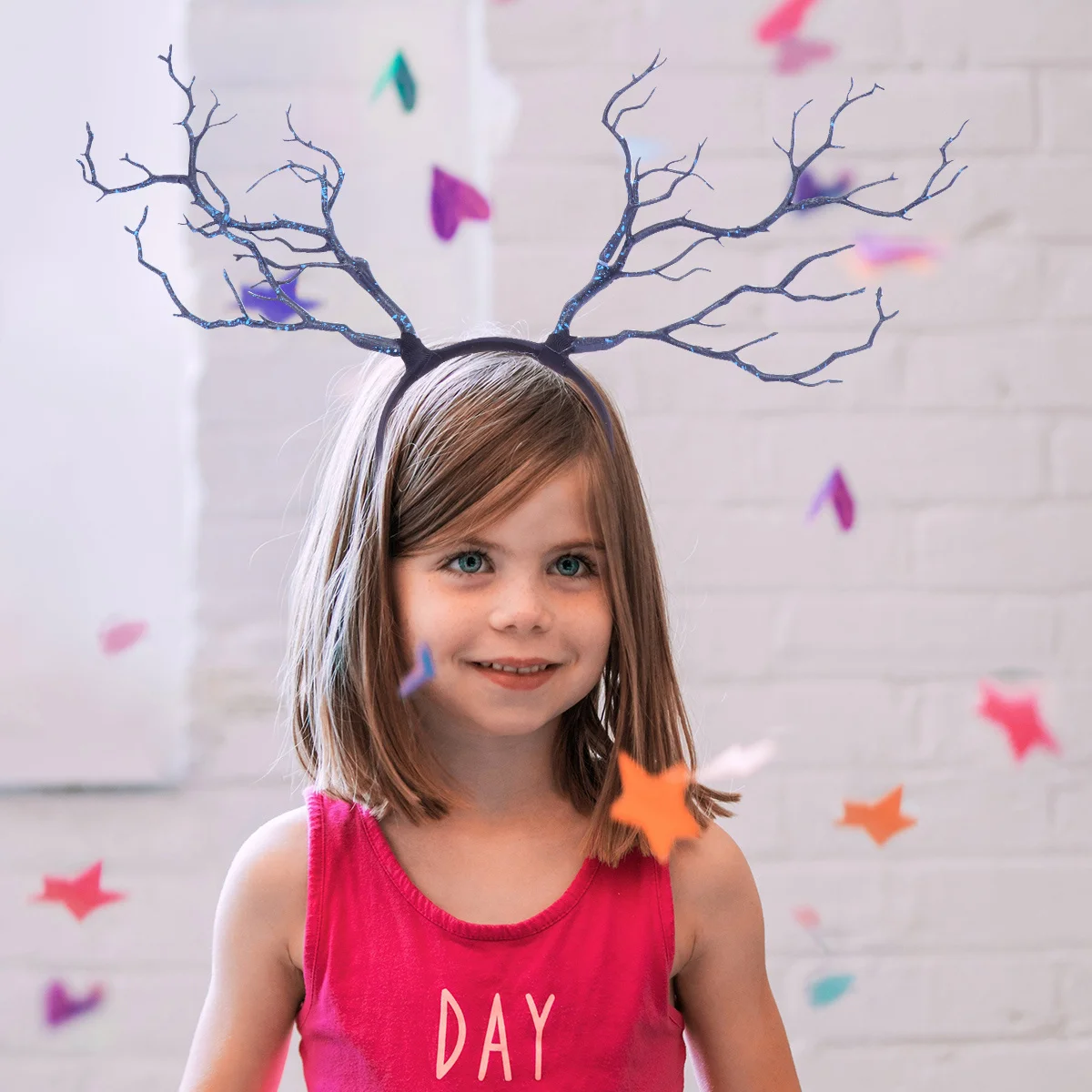 

Blue Simulation Antlers Headband Branches Lightweight Party Hair Accessories Photo Props Decoration Antlers Headband