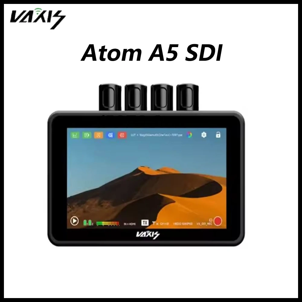 Vaxis Atom A5 SDI 5.5-inch Wireless Image Transmission Monitor 300m Transmission Distance All-in-one Machine Highlight Screen