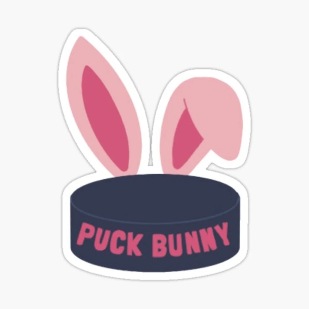 Puck Bunny Sticker for Laptop Decor Bedroom Car Cute Cartoon Art Fashionable Public Suitcase