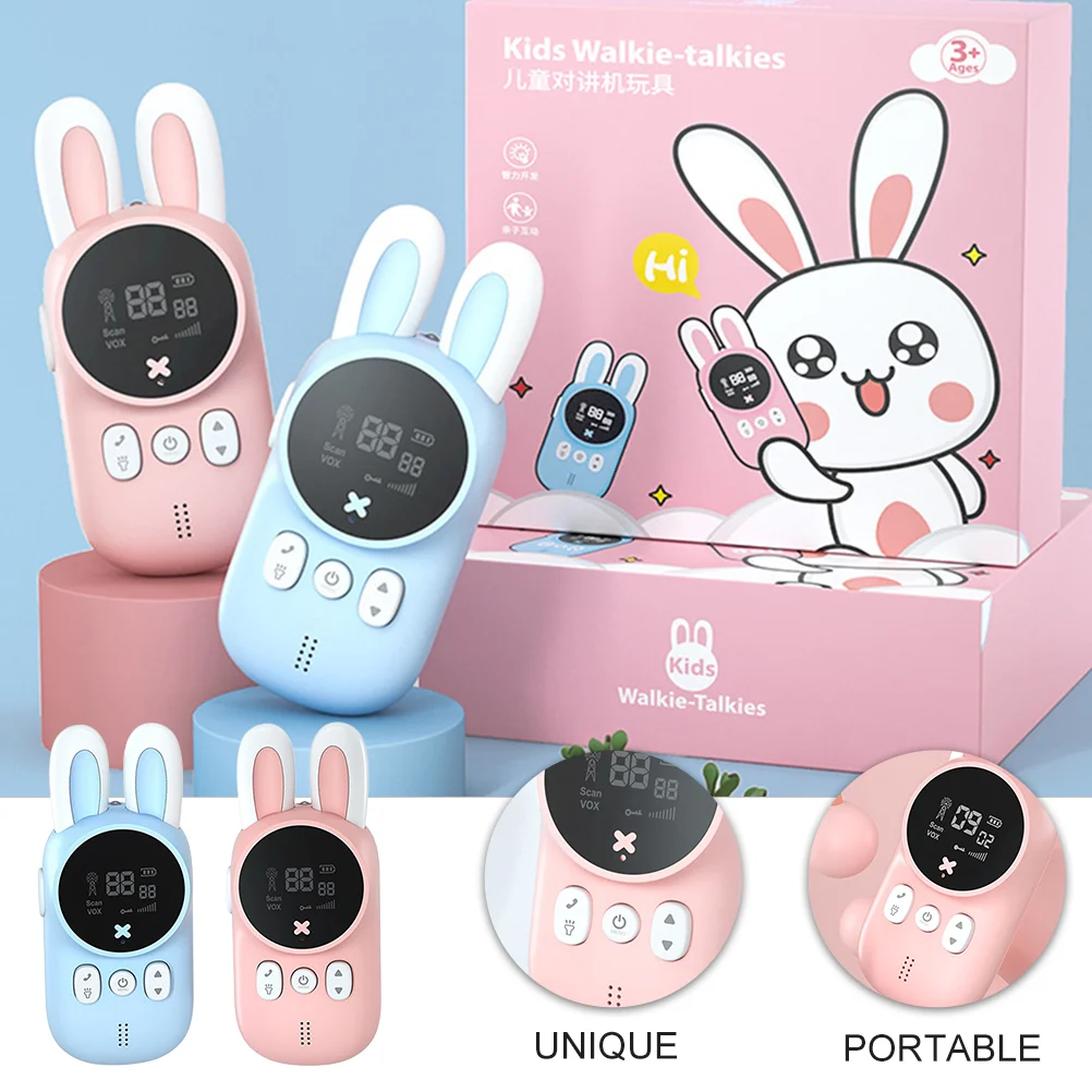 Bunny Walkie- Low Emission Interphone for Kids Clear Talkies Plastic Toys